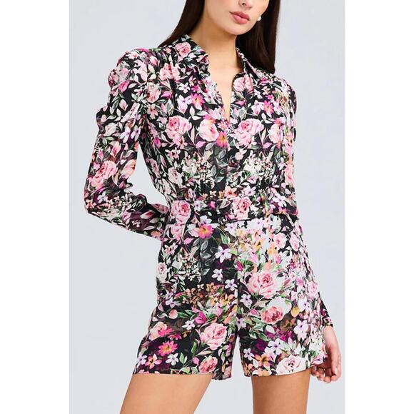 NEW GENERATION LOVE kaline floral romper in zesty floral print